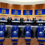 Sabres locker room