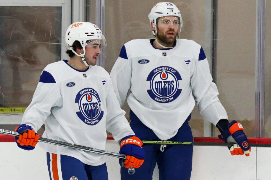 Draisaitl and Savoie Oilers Twitter February 21 2025