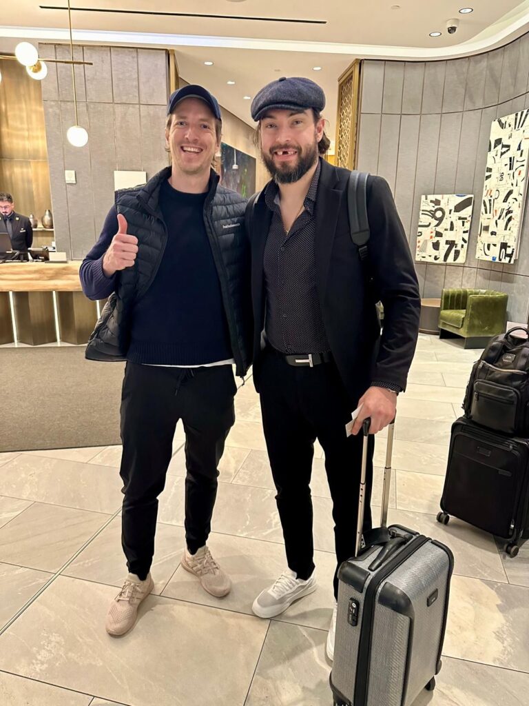 German couple gets unforgettable Oilers playoff hockey experience 15 Niclas Doughty