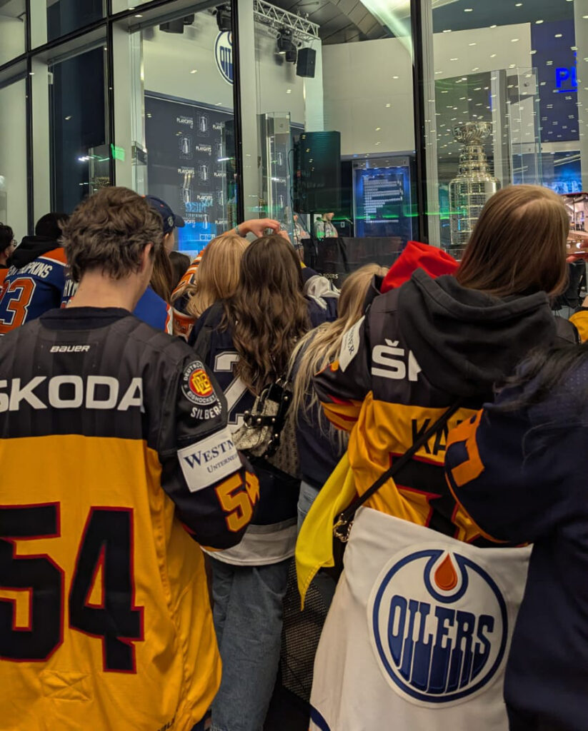 German couple gets unforgettable Oilers playoff hockey experience 7 SN Drai Press Cropped